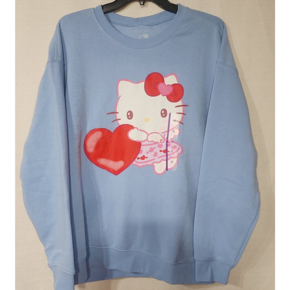Hello kitty valentine sweatshirt women's graphic XL